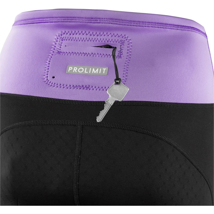 2024 Prolimit Dames Airmax 1mm Wetsuit SUP 3/4 Length Trousers 400.14750.040 - Black / Lavender